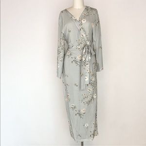 Long Length Floral Robe
